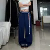 Calça Esportiva de Dança Jazz Hip Hop Retro Americana Masculina e Feminina Reta Hip-hop Perna Larga Casual Mesmo Estilo da Jennie
