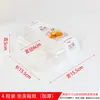 Caja de embalaje para Mochi de Nieve con bandeja de papel para 1, 2, 3 o 4 piezas de bollería de hebra de carne, hojaldre de yema de huevo o caja para pastel