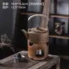 Tetera Grande de Gres Vintage para Preparar Té, Tetera Sencilla para Hogar y Oficina con Taza de Té para Preparar Té