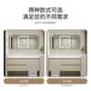 Gabinete de Baño de Madera Maciza Almacenamiento Robot Aspirador Combinación de Gabinete con Lavabo Espejo Feng Shui Gabinete de Baño Lavabo Integrado Cerámico