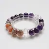 Pulseira Natural Songhua Ziyun Boliviana para Mulheres Ouro Negro Super Sete Pulseira Lavanda do Uruguai Atacado