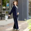 Conjunto casual de primavera para madres, conjunto de dos piezas de chaqueta de primavera/otoño para mediana edad y mayores, talla grande, rejuvenecedor, atuendo versátil