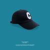 Boné de Baseball com Letra C Bordada, Chapéu Masculino com Proteção Solar, Estilo Coreano Versátil Boné Verde Feminino Bico de Pato com Bordado de Letra