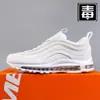 Max 97 Amortecimento de Ar na Palma Inteira Silver Bullet Tênis Masculino Branco Puro Esportivo Retro Verão Casual Feminino