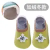 Calcetines de piso con aplicación de dibujos animados para bebé, calcetines antideslizantes para niño pequeño, zapatos y calcetines de educación temprana para el hogar interior, suministro transfronterizo