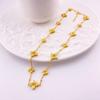 Collar hueco con trébol de cuatro hojas y diamantes para mujer, pulsera de lujo ligera y de alta gama, elegante, a la moda, combina con todo.