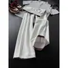 Pantalones de Chándal a Cuadros Plisados de Bloques de Color Americanos para Hombre Diseño de Otoño Pantalones Rectos de Patchwork Corte Limpio Pantalones Casuales