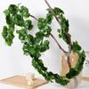 Imitación Ratán Planta Enredadera Verde Rosa Hoja de Uva Decoración Planta Verde Vid Flor Vid Hojas de Hiedra Venta al por Mayor