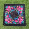 Lenço de Cabeça de Renda Floral Peônia, Lenço Quadrado Estampado em Sarja, Lenço Feminino Grande Estilo Étnico Floral, Em Estoque