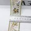 Organza Bordado Lentejuela Encaje Miao Estilo Étnico Ropa Cuello Puño Hecho a Mano DIY Accesorios Accesorios Mayoreo