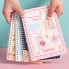 Caderno Criativo Pequeno Fresco A5 para Estudante Sala de Aula Fofo Caderno Espiral Caderno Diário Papelaria Atacado