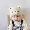 Gorro de Punto Unisex para Niños Gorro de Invierno Pullover Gorro de Moda Otoño Invierno para Niños Gorro Cálido de Lana para Bebé Lindo Osito