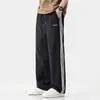 Pantalones Holgados de Seda Helada de Secado Rápido para Hombre Verano 2025, Marca de Tendencia Estilo Americano Nuevo, Pantalones Casuales Delgados Sueltos de Pierna Recta
