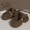 Zapatos de cueva Baotou Sandalias y Pantuflas de Suela Gruesa para Mujer Lindas de Dibujos Animados Verano Aumentantes de Altura para Exterior Sensación Dung Antideslizantes Pantuflas de Mujer