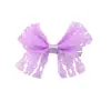 Pinza para el pelo de encaje de malla estilo coreano, con lazo, multicolor, de tela, lateral, accesorio versátil para el pelo de niños 3552