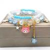 Pulsera Infantil Femenina Dibujos Animados Pulsera Kuromi Pulsera de Cristal de Colores Pulsera de Celebridad de Internet Estudiante Suministro Directo