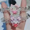 Sanrio dibujos animados amor línea telefónica Anillo para el pelo goma pequeña para enviar a amigas para enviar novio Cuerda para la cabeza doble propósito