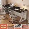 Escritorio de computadora para dos personas, escritorio simple para oficina en casa, escritorio para estudiar para estudiantes, escritorio pequeño para gaming en dormitorio de apartamento, banco de trabajo