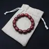 Bolsas de Algodón y Lino con Cordón Directo del Fabricante, Bolsas de Tela Gruesa para Pulseras de Cuentas de Oración Budista, Bolsas Doble Capa para Tazas, Bolsas de Yute Perforadas al por Mayor