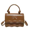 Bolsa Transversal de Ombro Feminina Casual Moderna Personalizada 2025 Verão Novo Estilo Estilo Estrangeiro Bolsa Quadrada Pequena Simples