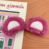 En existencia Accesorios para orejas de bestia de punto de color Horquilla para el cabello DIY Accesorios de decoración de horquillas Accesorios de ropa Broche de peluche