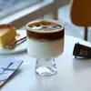Taza de Vidrio Vintage Ins Retro Vintage Espresso Helado Americano Latte Taza de Café Taza Affogato Taza para Bebidas