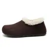 Zapatos Birkenstock con Forro de Lana y Tacón para Mujer Rd3202 Nuevos Zapatos de Invierno 2025 Zapatos Peludos de una Pierna Zapatos Mula