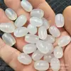 Ágata Branca Gelo Contas de Balde Jade Contas Soltas Calcedônia Branca Passe-partout Pulseira DIY Colar Acessórios de Joias Contas Lote Solto