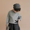 Wulibuyi Outono Novo Moda Infantil Suéter Pulôver Meninos Tendência Desenho Animado Quente Malha Top