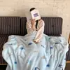 Manta Polar Coreana Otoño e Invierno Espesada Manta para Sofá Manta para Siesta de Oficina Manta Chal Manta para Aire Acondicionado Manta Transfronteriza