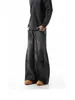 Comercio Exterior High Street Americano Jeans Rasgados Desgastados Scimitar para Mujer Sueltos Rectos Hip-Hop Pantalones de Pierna Ancha Pantalones Sickle