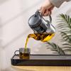 Tetera de boca larga prensada, juego de té para el hogar, separador de agua, filtro para té, tetera de vidrio, taza Piaoyi, tetera