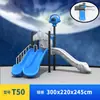 Escorregador Grande para Jardim de Infância Espaço Externo Infantil Série Combinação de Balanços Equipamento de Diversão ao Ar Livre para Parque Comunitário