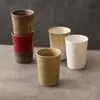 Taza de café de cerámica vintage hecha en fábrica con un diseño ondulado, taza de cerámica particularmente hermosa, exquisita taza de té para oficina