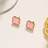 Nuevo collar de cuatro hojas de doble cara de 13 MM más vendido transfronterizo para mujer, diseño de lujo ligero, joyería de moda para celebridades de internet al por mayor