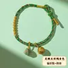 Nuevo Pulsera Tejida Hecha a Mano de Bolas Doradas Zongzi de Cinco Colores para el Festival del Bote del Dragón, Pulsera de Cuerda Roja Cabeza de Tigre de Cinco Colores, Regalo de Vacaciones