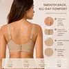 Base líquida customizada transfronteiriça, gel de gelatina sem costura, suporte macio, lingerie feminina, efeito de elevação e sustentação 3D do busto, reduz o acúmulo de gordura nas laterais