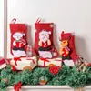 Saco de Presente de Doces de Natal Adereços de Decoração Papai Noel Boneco de Neve Meias Presente Médio Meia de Natal Decoração