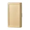 Case de cigarro de metal e couro para influenciadores digitais, case de cigarro portátil de alto valor de cor, case de cigarro de três vias espesso, médio, fino, porta-cigarros personalizado, atacado