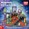 Bloques de Construcción Magnéticos Populares de Amazon Cubo Magnético Bloques de Construcción Educativo Castillo Rosa 3D Juguete para Niña