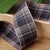 Fita de Xadrez Britânico Outono e Inverno Fita DIY Laço Feito à Mão Acessórios para Prendedor de Cabelo Roupas Sapatos e Chapéus Fitas Combinando