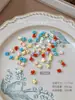 Decorações de Nail Art de Mirtilo Colorido Misturado Cor Macaron Flores Pequenas de Frutas 3D Decorações de Resina para Unhas DIY Atacado
