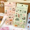 Señor. Pegatinas Planas de Fieltro de Papel Serie Álbum de Gatos Tema Mascota Linda Material Adorable para Diario Pegatinas Decorativas