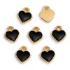 Accesorios para Joyería de Aleación DIY Colgante de Corazón Pequeño Corazón de Melocotón con Aceite Gotear Colgante Decorativo para Pulsera Llavero Pendientes W501