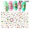 Adesivos de Nail Art de Halloween Conjunto de acessórios para Nail Art de comércio eletrônico internacional Adesivos de Nail Art de Halloween F251-280