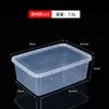 En Stock Envío Rápido PP de Grado Alimenticio Transparente Sellada Caja para Conservar Fresco Caja de Almacenamiento para Refrigerador Calentamiento en Microondas Caja para Porcionar Alimentos Secos