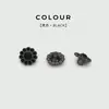 Botones Metálicos de Flor Incrustados con Diamantes Estilo Retro, Camisas Versátiles para Mujer, Botones para Cárdigan Tejido, Accesorios de Botón con Forma de Flor para Chaqueta