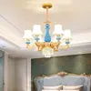 Candelabro de Estilo Europeo Nuevo 2024 Lámparas para Sala de Estar Ambiente de Lujo Moderno Casual Hogar Dormitorio Restaurante Candelabro de Cristal