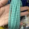 6*9mm Contas Cilíndricas de Vidro Cor Sólida Jade Sintético Contas Soltas para DIY Colar Pulseira Acessórios de Joias