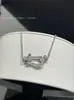 Collar con Hebilla de Herradura Fred V Oro Gama Alta para Mujer, Chapado en Oro Rosa de 18K, Incrustado con Diamantes, Cadena de Clavícula de Moda, Cadena de Cuello de Lujo Ligero